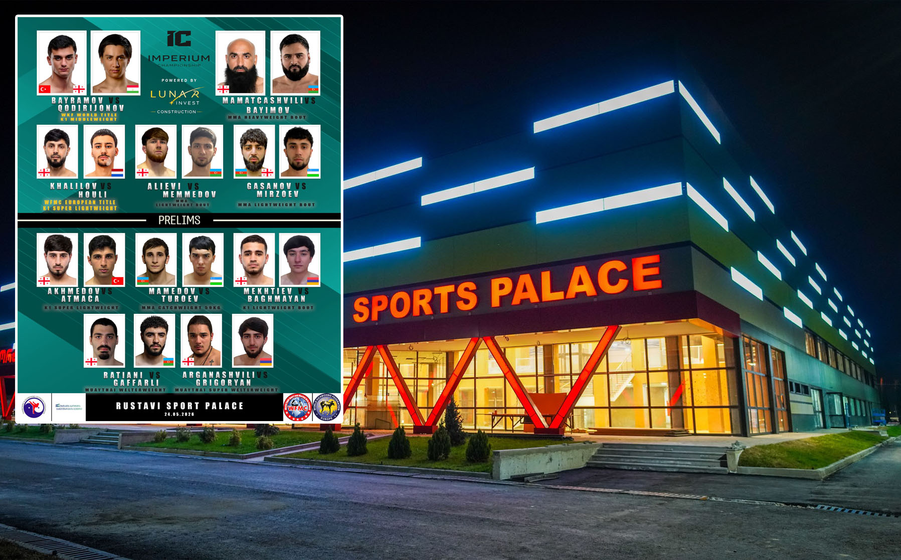 Rustavidə beynəlxalq döyüş gecəsi: “Imperium Championship 1” ilk dəfə keçiriləcək - FOTO