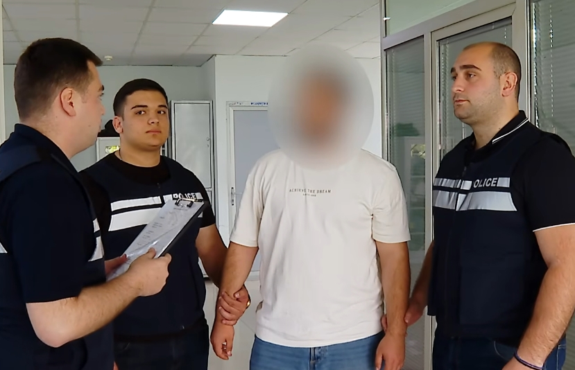 Tbilisidə Azərbaycan vətəndaşı saxlanılıb - VİDEO