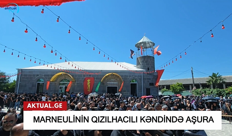 Marneulinin Qızılhacılı kəndində Aşura mərasimi baş tutub - VİDEO
