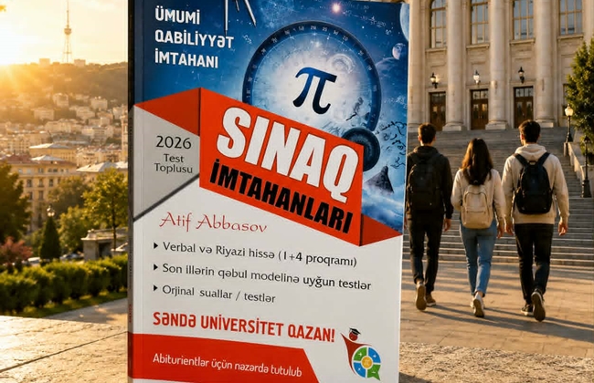 Atif Abbasovun abituriyentlər üçün hazırladığı sınaq imtahanları toplusu çapdan çıxıb
