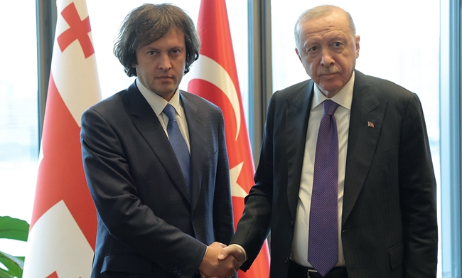 Kobaxidze və Ərdoğan Nyu-Yorkda bir araya gəlib