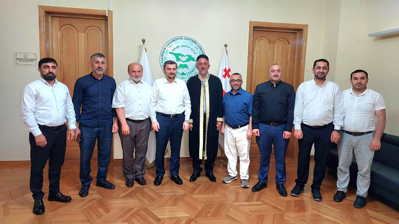 Müfti Tbilisidə Almaniya İslam İcmasının rəhbərliyi ilə görüşüb  - FOTO